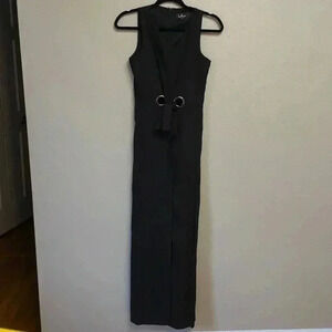 LULUS Women’s Pants Romper w/ Skirt Overlay